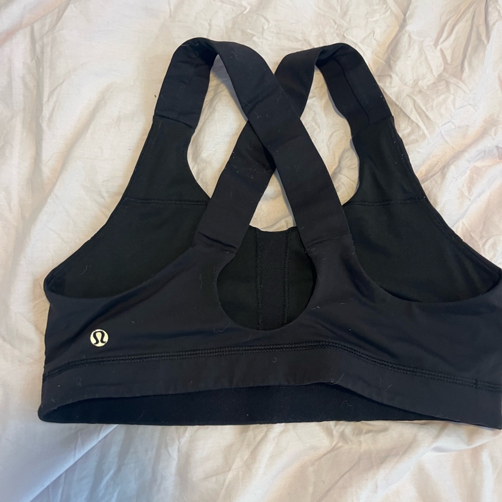 Black Athletic Leggings with Logo